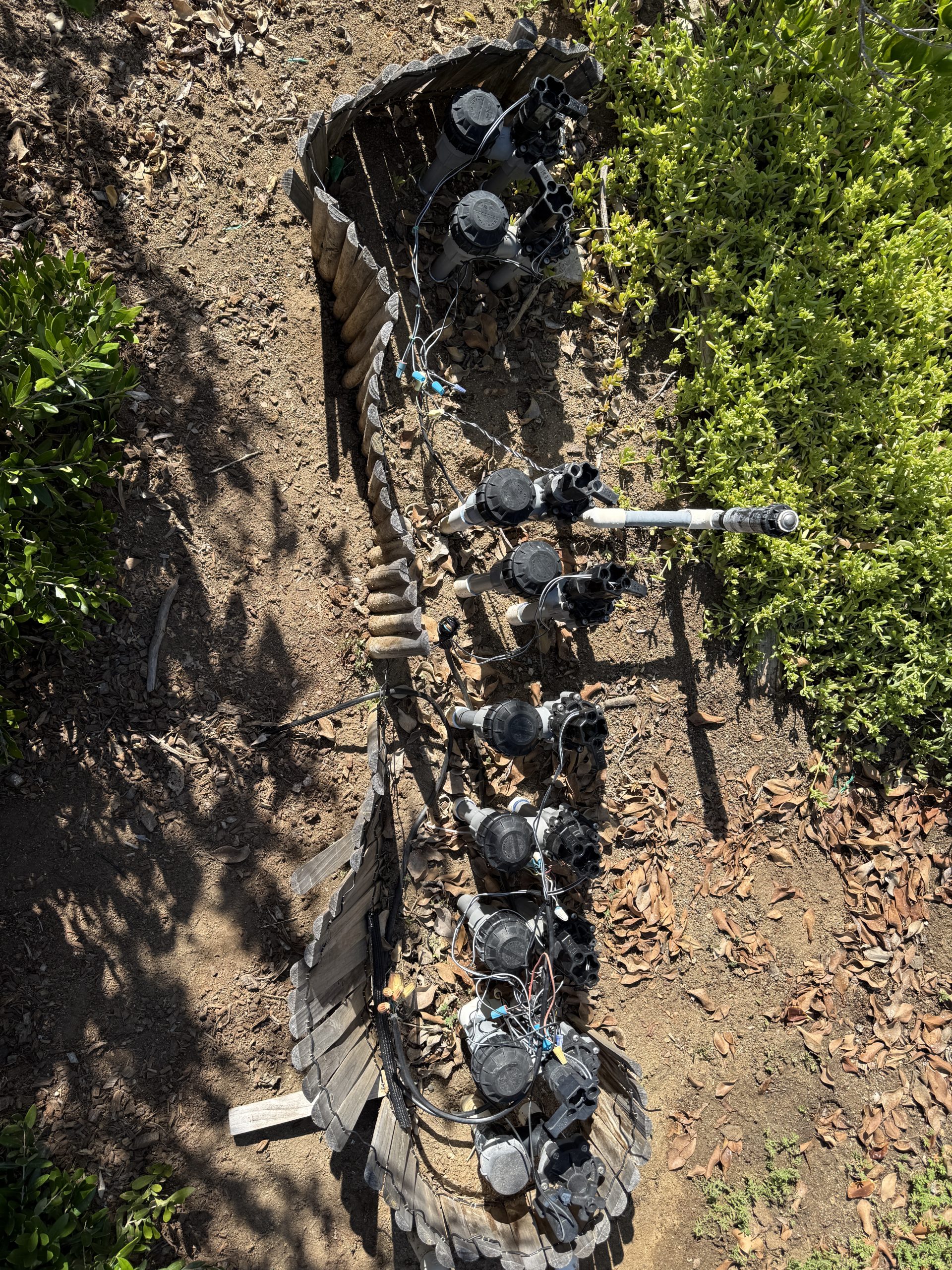 Eight-valve manifold installation